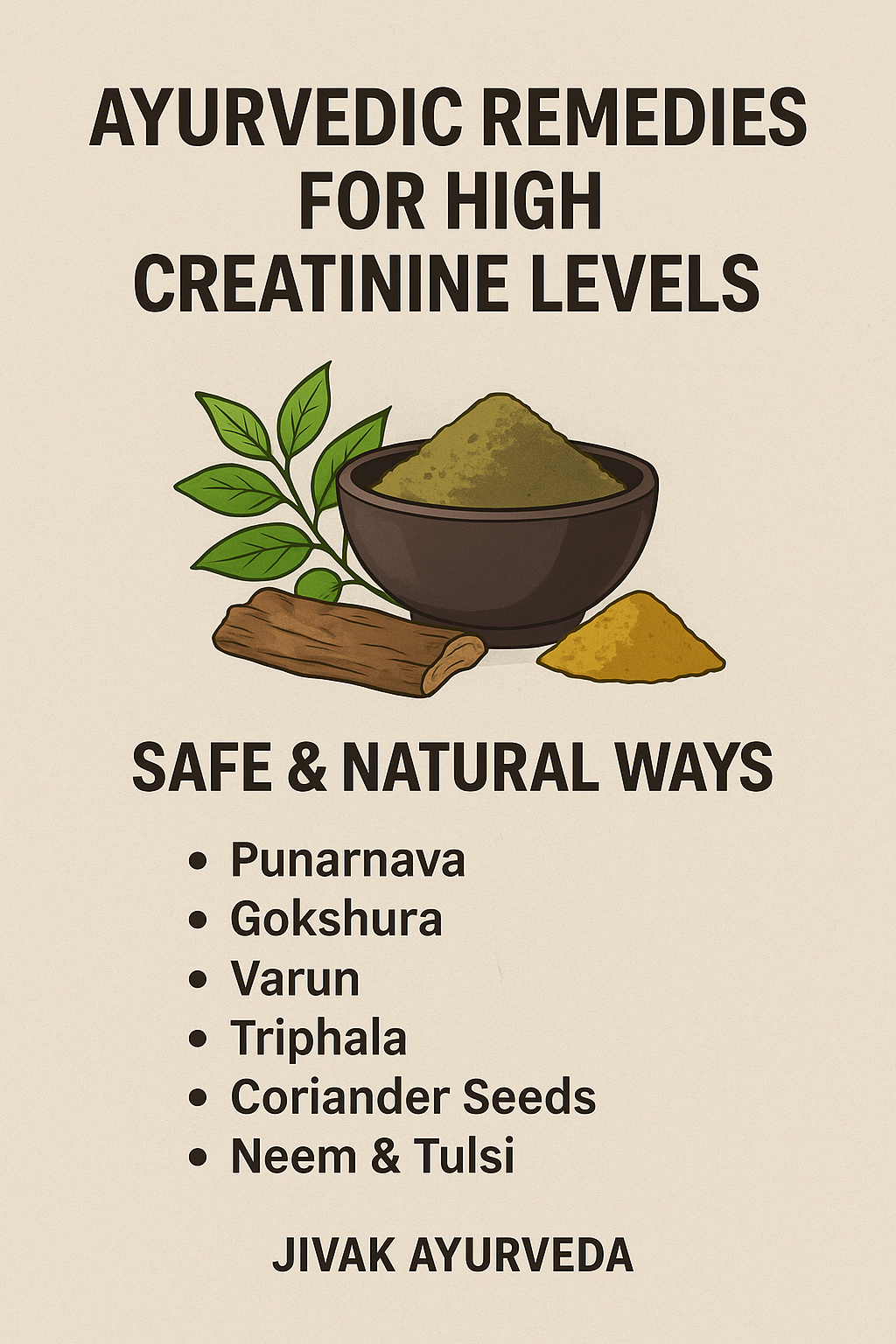 Ayurvedic Remedies for High Creatinine Levels: Safe & Natural Ways Jivak Ayurveda Kidney Care